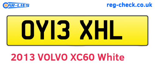 OY13XHL are the vehicle registration plates.