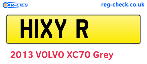 H1XYR are the vehicle registration plates.