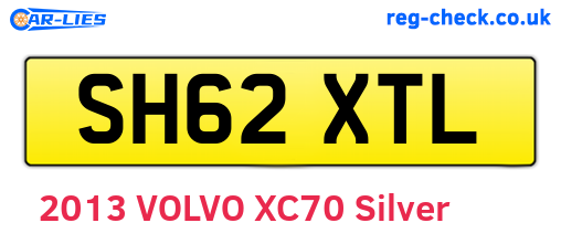 SH62XTL are the vehicle registration plates.