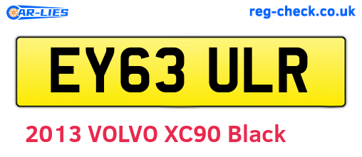 EY63ULR are the vehicle registration plates.