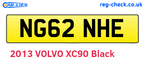 NG62NHE are the vehicle registration plates.