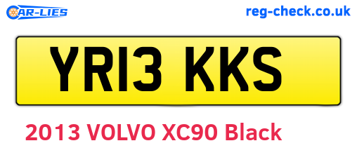 YR13KKS are the vehicle registration plates.