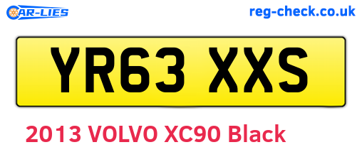 YR63XXS are the vehicle registration plates.