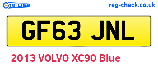 GF63JNL are the vehicle registration plates.