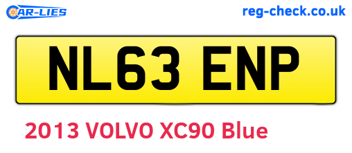 NL63ENP are the vehicle registration plates.