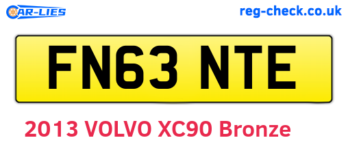 FN63NTE are the vehicle registration plates.
