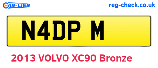 N4DPM are the vehicle registration plates.