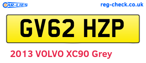 GV62HZP are the vehicle registration plates.