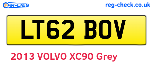 LT62BOV are the vehicle registration plates.