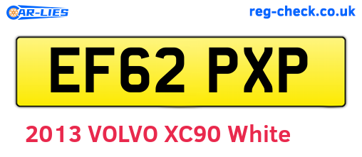 EF62PXP are the vehicle registration plates.