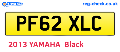 PF62XLC are the vehicle registration plates.