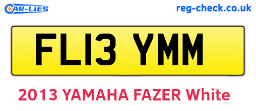 FL13YMM are the vehicle registration plates.