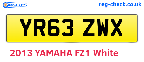 YR63ZWX are the vehicle registration plates.