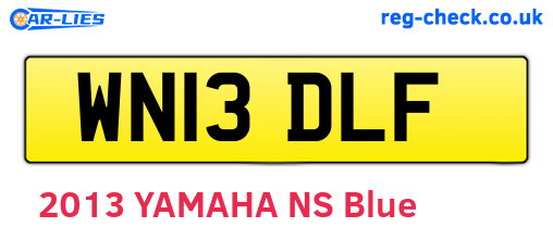 WN13DLF are the vehicle registration plates.