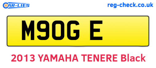 M9OGE are the vehicle registration plates.
