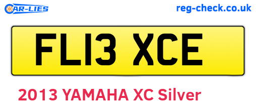FL13XCE are the vehicle registration plates.