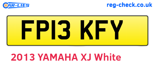 FP13KFY are the vehicle registration plates.