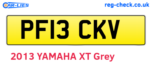 PF13CKV are the vehicle registration plates.