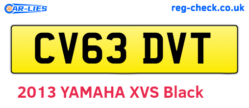CV63DVT are the vehicle registration plates.