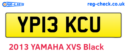 YP13KCU are the vehicle registration plates.