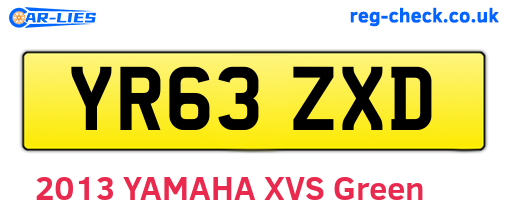 YR63ZXD are the vehicle registration plates.