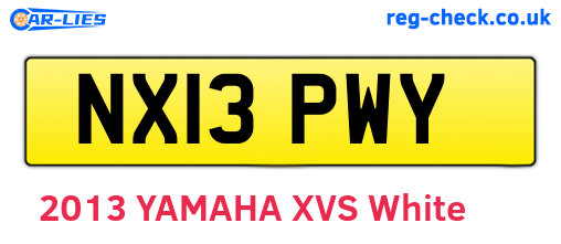NX13PWY are the vehicle registration plates.