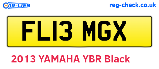 FL13MGX are the vehicle registration plates.