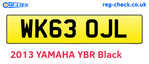 WK63OJL are the vehicle registration plates.