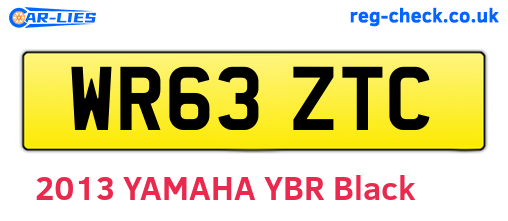 WR63ZTC are the vehicle registration plates.