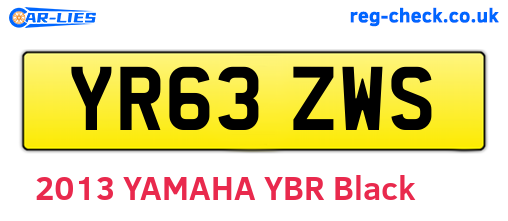 YR63ZWS are the vehicle registration plates.