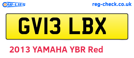 GV13LBX are the vehicle registration plates.