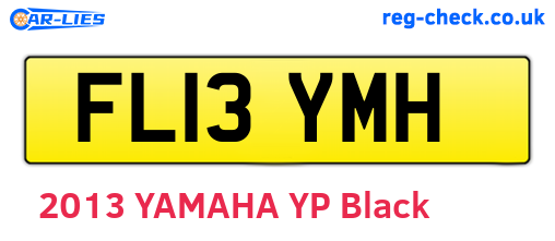 FL13YMH are the vehicle registration plates.