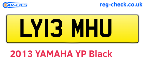 LY13MHU are the vehicle registration plates.