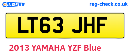 LT63JHF are the vehicle registration plates.