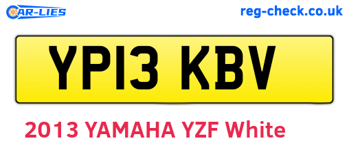 YP13KBV are the vehicle registration plates.