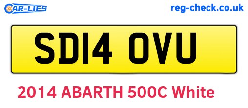 SD14OVU are the vehicle registration plates.