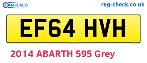EF64HVH are the vehicle registration plates.