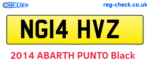 NG14HVZ are the vehicle registration plates.