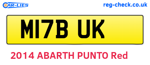M17BUK are the vehicle registration plates.