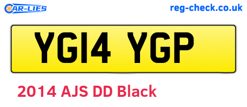 YG14YGP are the vehicle registration plates.