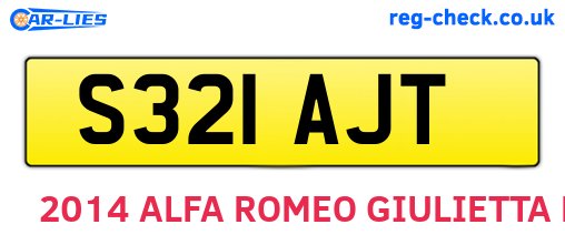 S321AJT are the vehicle registration plates.