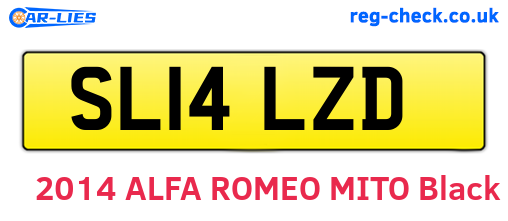 SL14LZD are the vehicle registration plates.