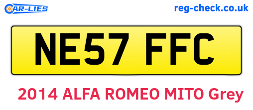 NE57FFC are the vehicle registration plates.