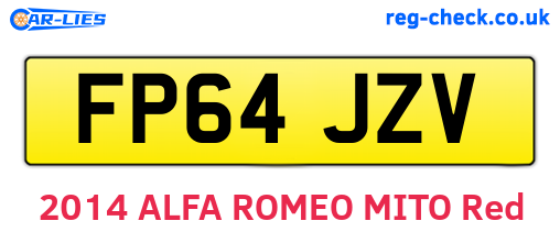 FP64JZV are the vehicle registration plates.
