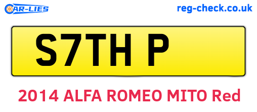 S7THP are the vehicle registration plates.
