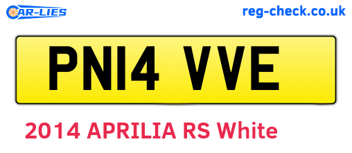 PN14VVE are the vehicle registration plates.