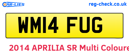 WM14FUG are the vehicle registration plates.