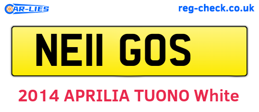 NE11GOS are the vehicle registration plates.