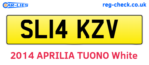 SL14KZV are the vehicle registration plates.