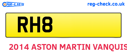 RH8 are the vehicle registration plates.